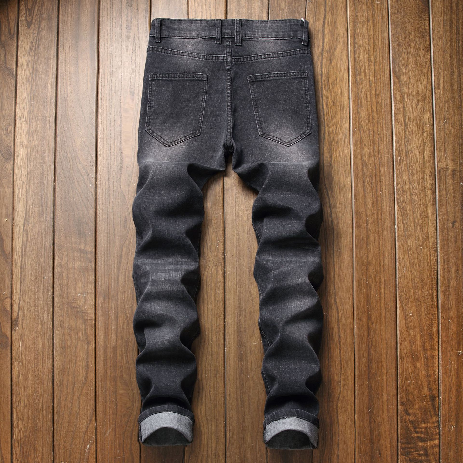 Men's Clothing stretch slim jeans denim trousers _ipsvogv.com