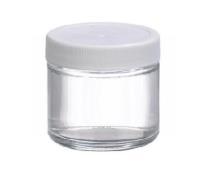 无色透明直边罐_250mL 白色聚丙烯盖 PTFE表面的聚乙烯垫