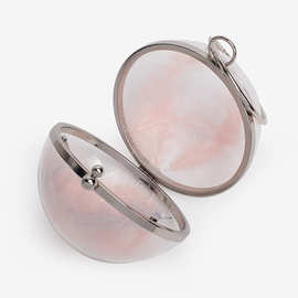 亚克力透明包包女2019新款潮韩版百搭斜挎小包球形链条少女单肩包