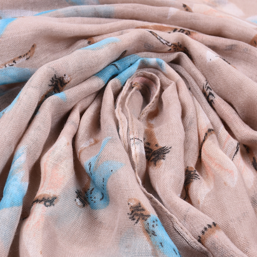 Foulard imprimé libellule unisexe cape de plage été léger_voghion.com