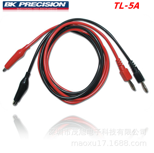 百科BK Precision 配件 TL-5A 电源测试线 香蕉插头至短头鳄鱼夹