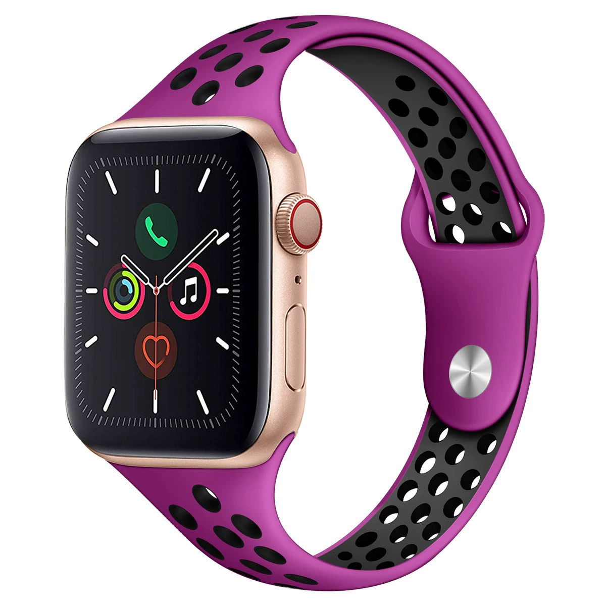 Ремешок для Apple Nike, силиконовый двуцветный ремешок