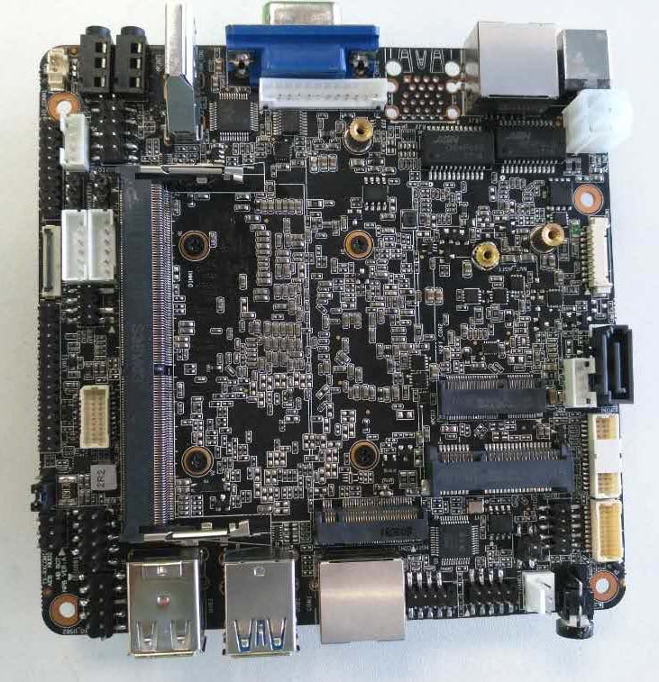全新X86台式迷你工控电脑主板DDR4内存槽带M.2定双网口来电开机