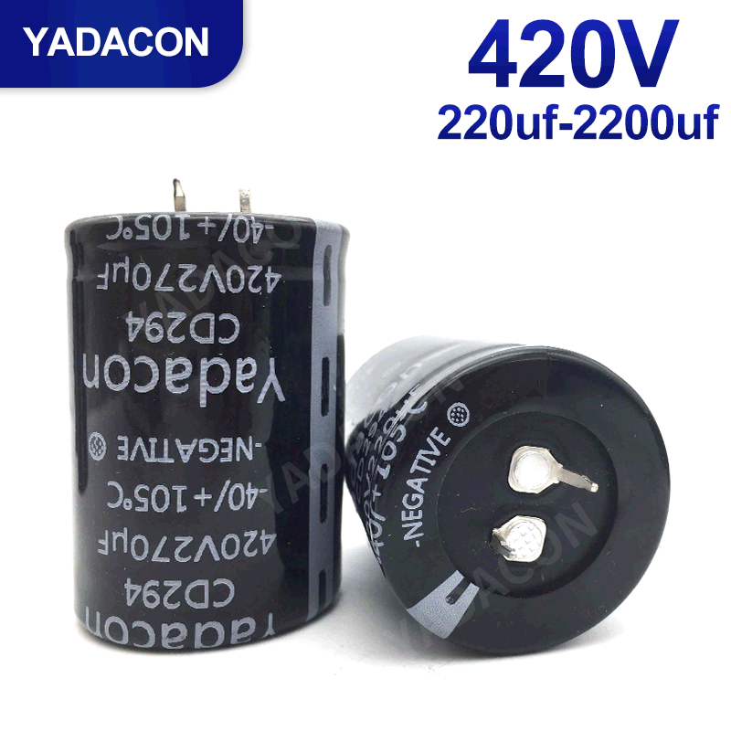 400V2200uf铝电解电容规格齐全  牛角插件工厂生产铝电解