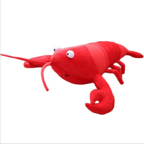 Simulated lobster doll plush toy crayfish plush doll pillow rag doll doll can