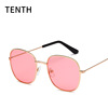 Square metal children's fashionable sunglasses, glasses