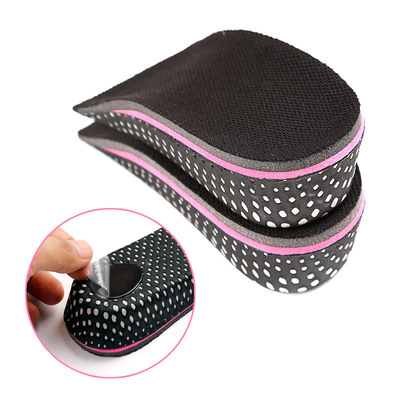 黑红EVA5CM物理增高半垫 泡棉EVA隐形内增高鞋垫男士女士半垫