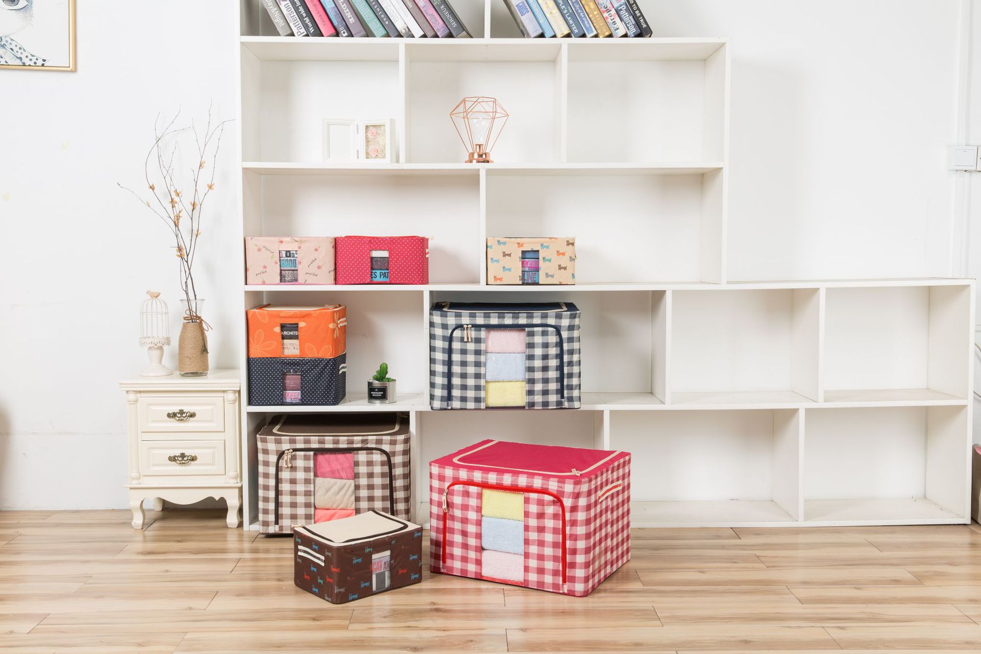 600D牛津布廠家直銷收納箱鋼架折疊防水玩具室內居家儲物整理箱