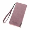 Matte handheld long hand loop bag with zipper, wallet, 2023, Japanese and Korean