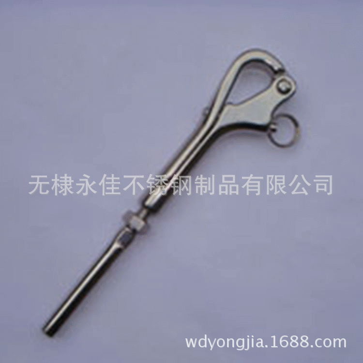 不锈钢弹簧钩不锈钢索具鹅头钩弹簧钩索具船舶配件