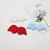 New cake 插 Pluffy wings double -sided material series children's hair accessories hair clip DIY jewelry accessories