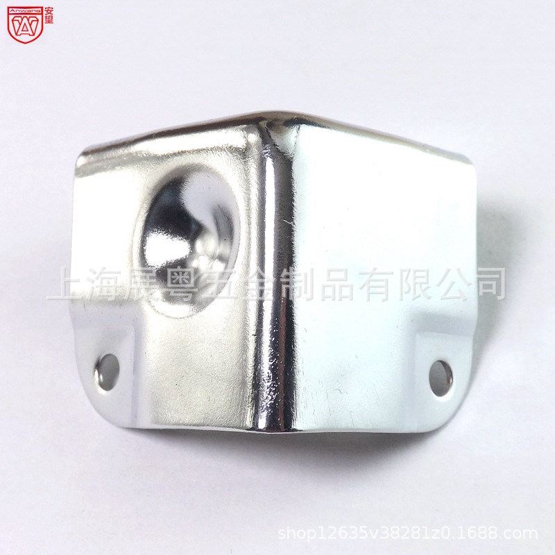 AW337-50 caja de madera cóncava esquina de protección de ángulo código de ángulo de hardware esquina de hierro de tres caras esquina de protección de borde pequeño