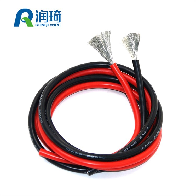 10AWG 特软硅胶线 打火线汽车电瓶连接线 锂电池连接线防火线批发