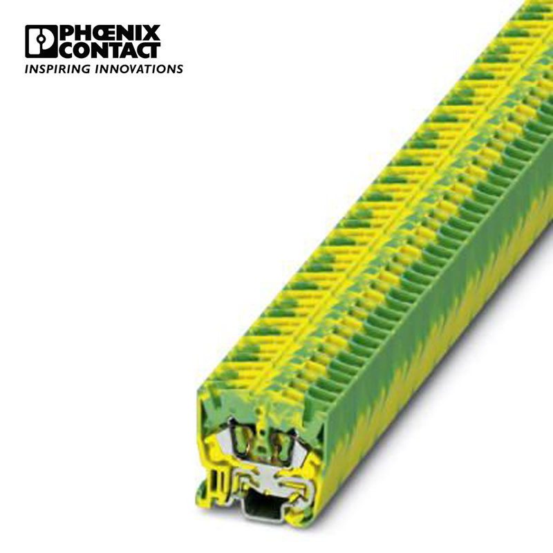 菲尼克斯 接地端子微型弹簧连接黄绿 MSB 2,5-PE-3244151-50