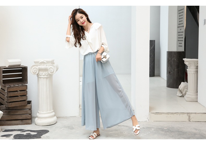 详情13雪纺裙裤 高腰