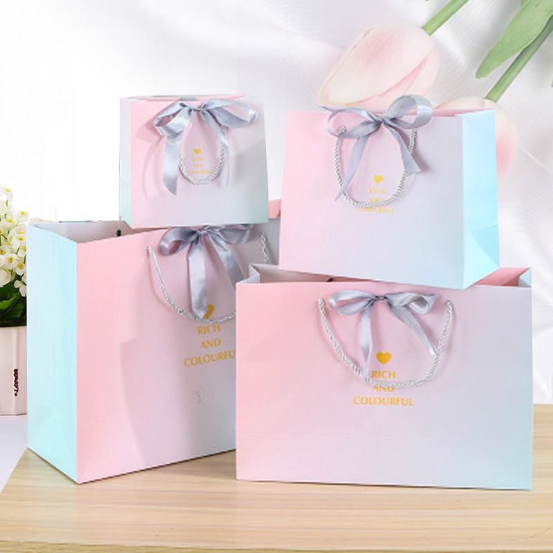 Solid Color Paper Gift Bags display picture 1