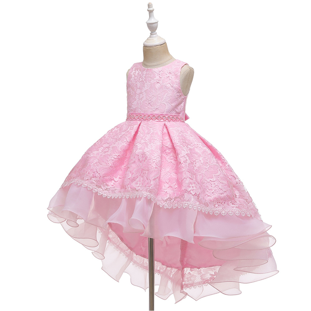 2022 Grenz Überschreiten Der Heißer Stil Kinder Schlepp Kleid Kleid Mädchen Kleid Abendkleid Blumen Mädchen Hochzeits Kleid Kinder display picture 15