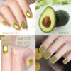 2019磨砂哑光水性不可剥指甲油牛油果绿系列雾面美甲厂家直供10ML