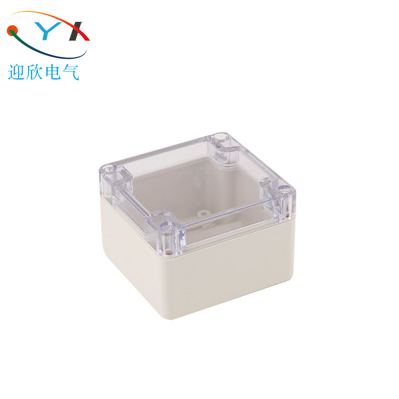 83*81*56mm透明盖密封盒防水接线盒按钮防水盒接线盒塑料 仪表盒