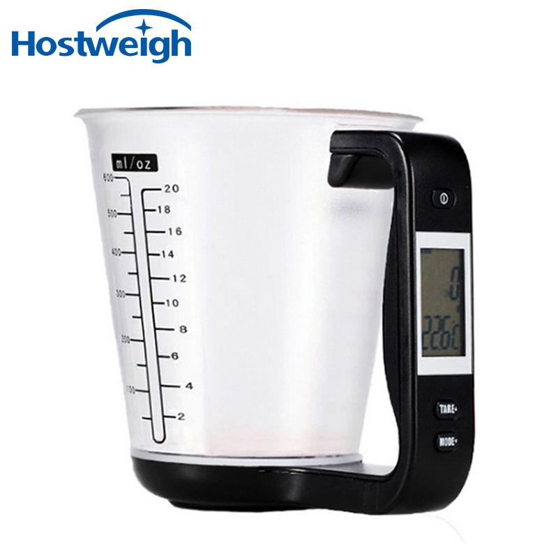 衡赛特电子量勺量杯500g0.1g电子台秤克秤多功能厨房量杯秤