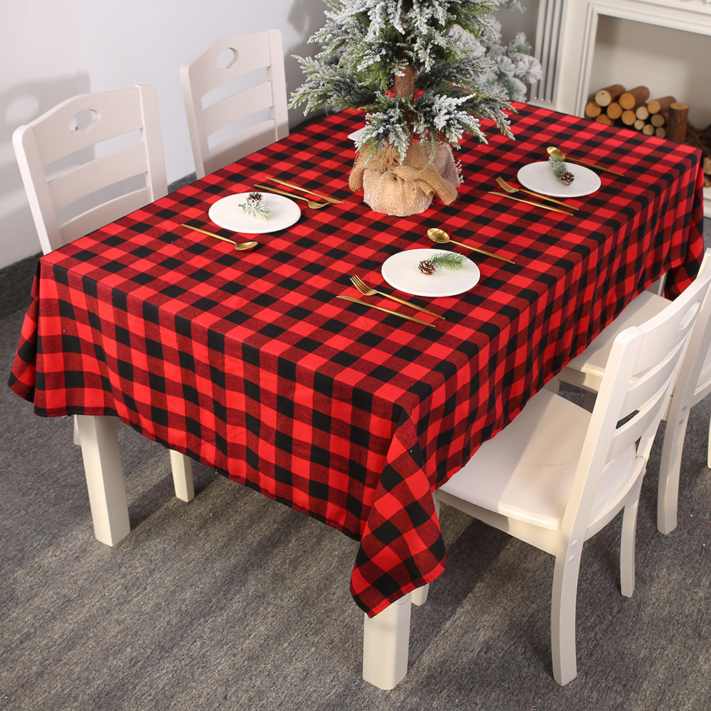 Christmas black checkered decorations