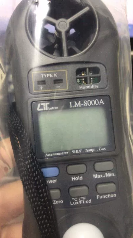 Многофункциональный сельскохозяйственный метеорологический монитор для LM-8000A скорости ветра, влажности, освещенности и температуры