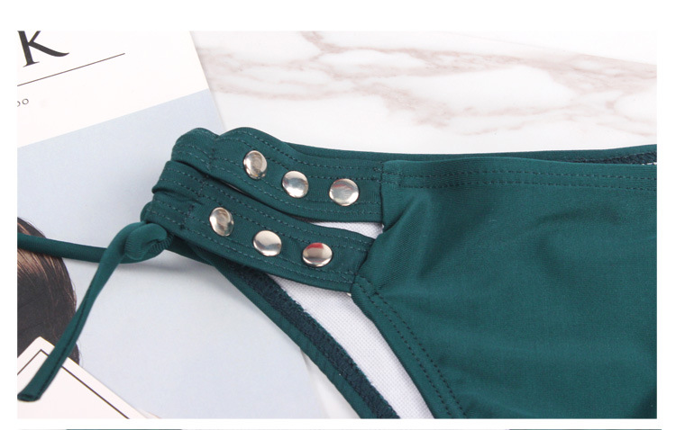 Cotton FashionBikini(Army Green-S)Swimwear NHHL2074-Army-Green-S