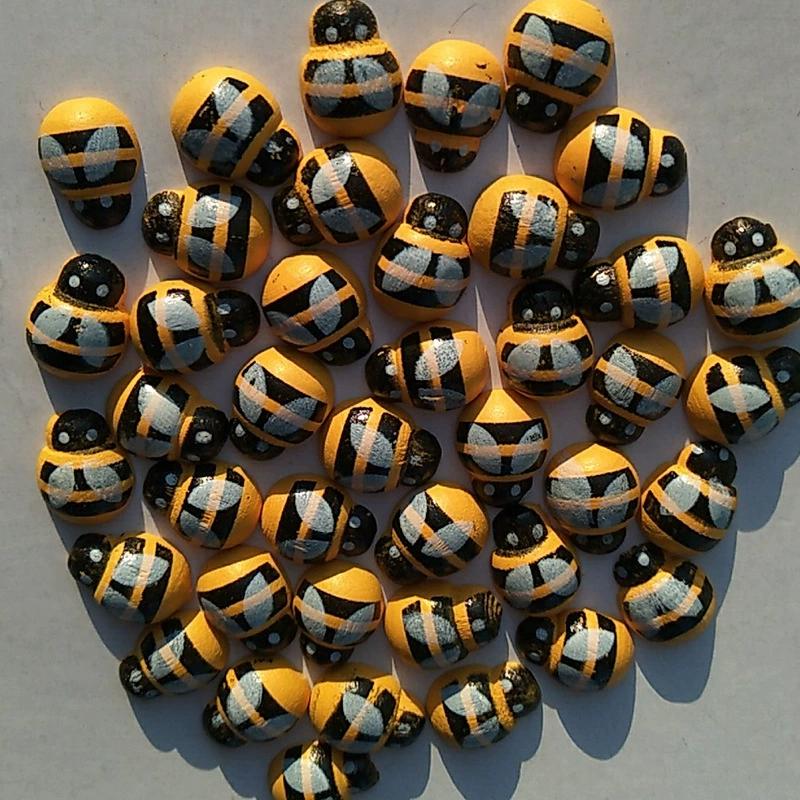 Оптовая Мини Маленькая Пчела Микро Пейзаж Мини Маленькая Пчела Деревянная Пчела