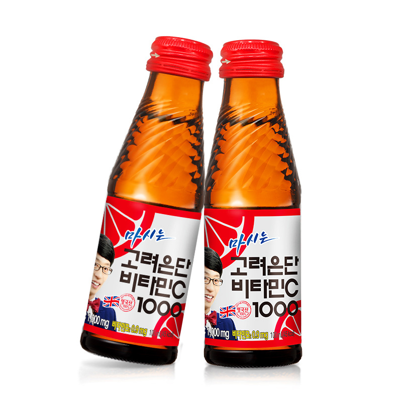 韩国进口饮料 首乐-c橙子风味维生素能量饮料100ml/瓶 维C饮料|ru