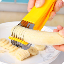 现货不锈钢香蕉切片器切香蕉水果切葱花刀火腿肠厨具切多功能工具