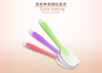 一体式硅胶刮刀 大号刮刀 搅拌刮刀 烘焙工具奶油抹刀 铲刀耐高温|ms