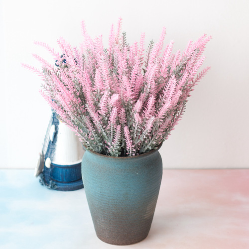Simulated hair grafting, simulated lavender, Amazon flower arrangement, pastoral style decorative flowers, wedding flower arrangement and gardening
