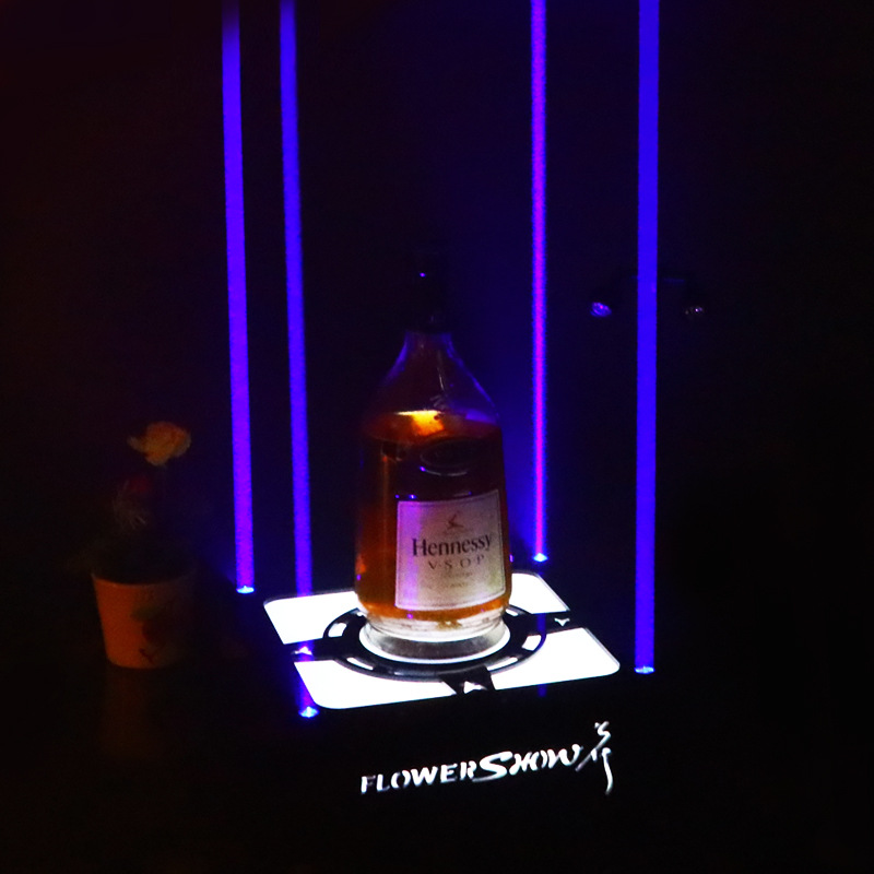 酒吧夜店发光酒座红酒香槟专用酒座亚克力KTV洋酒架可来图定制