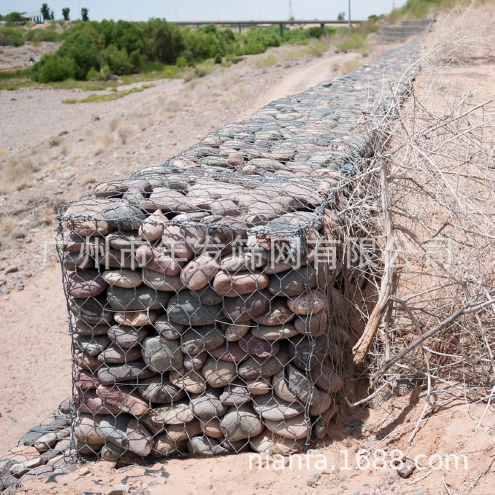 广州年发厂家直销防洪防汛格宾笼 装石头网箱 河道治理石笼网