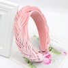 Fashionable headband with pigtail, hair accessory, European style, suitable for import, new collection, wholesale