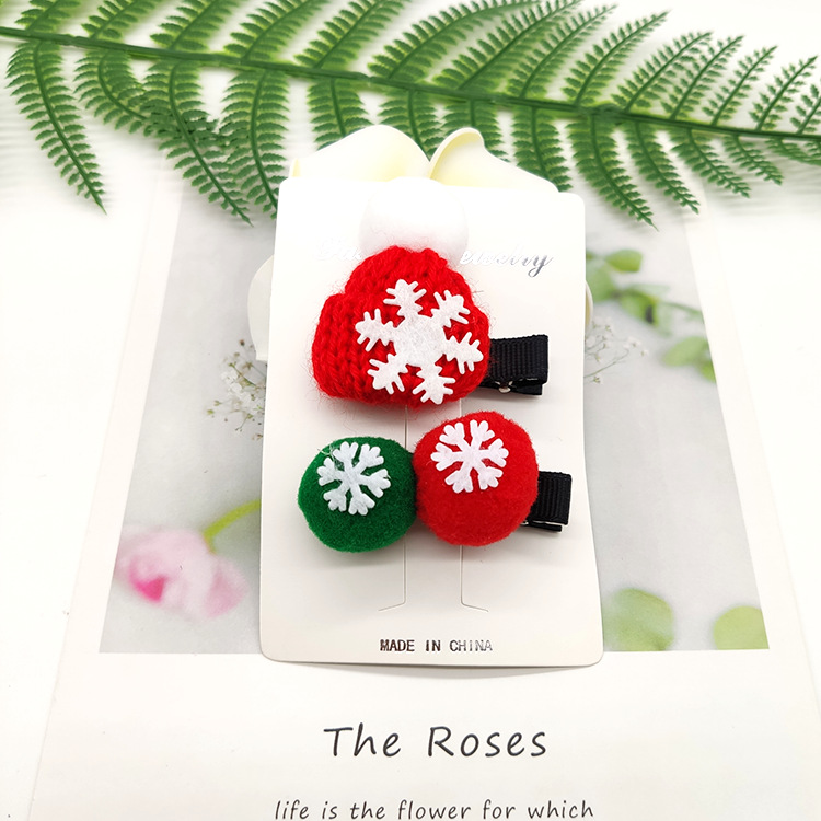 50g Weight Christmas Festival Women's Gender Cute Style Cute Women's Hair Clips 3