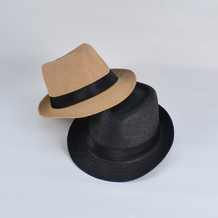 Men's Elegant Solid Color Crimping Fedora Hat display picture 5