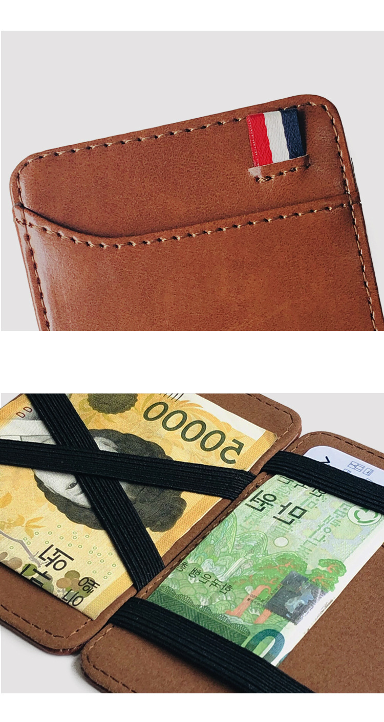 Men's Pu Leather Magic Bag Wallets display picture 9