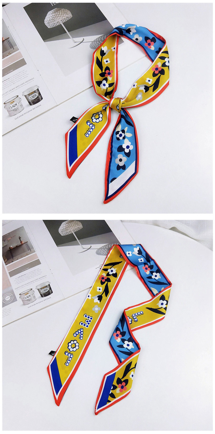 New Silk Scarf Ribbon Streamer Korea Long Decoration Summer Scarfpicture3