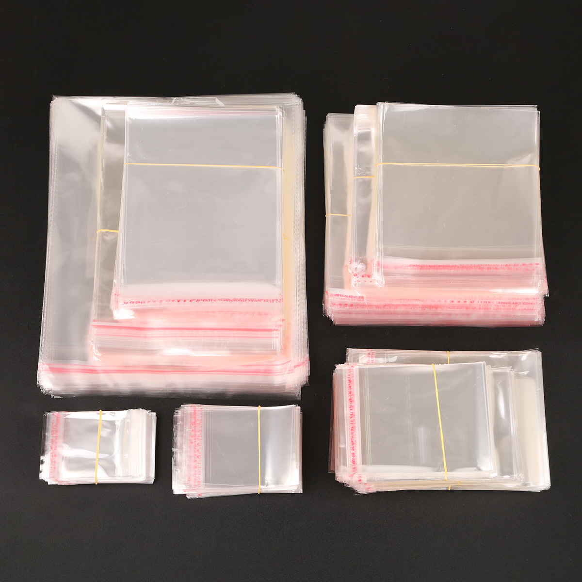 1 Set Quantity Simple Style Transparent Plastic Jewelry Packaging Bags