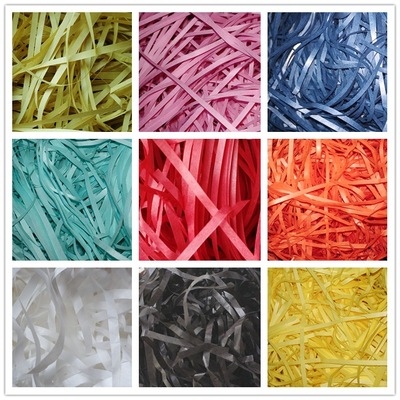 纸丝填充物伴手礼盒拉菲草拉菲彩色纸碎纸丝喜糖盒结婚用品|ru