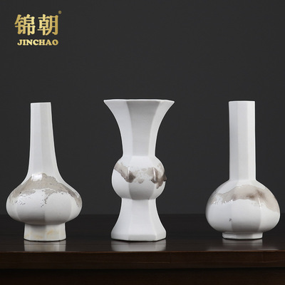 New Chinese classical vase Floral organ Decoration Open Houses Home Furnishing a living room tea table Buddhist mood flower arrangement decorate Arts and Crafts