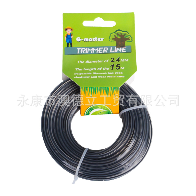 工厂直供 园林工具割草机配件 尼龙打草绳 PA6 各种形状 各种尺寸