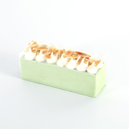 Triangular layer cake spacer transparent pet mousse rim U-shaped cake roll rim baking packaging wholesale