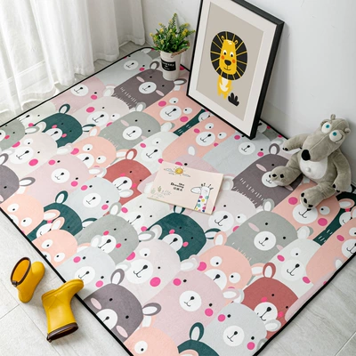 Water Absorbent Wear-resistant Entrance Mat – Avtomobil döşəmə paspasları - shoulder-to-shoulder-pink-bear-70140cm