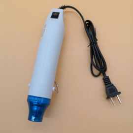 DIY热风枪热缩片软陶橡皮章工具220v扁头白插国内适用文玩饰品