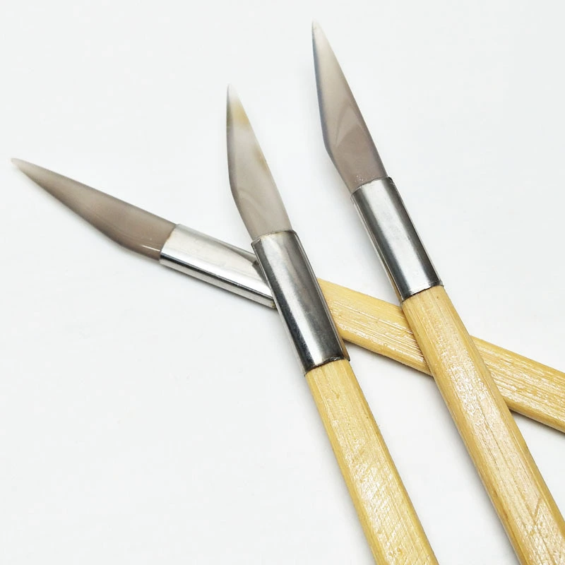 Агатовый нож ножевого типа в форме ножа бамбуковая ручка агатовый нож золотые инструменты ювелирное оборудование Ювелирное оборудование