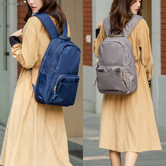 2024 New Women's Dual-Shoulder Backpack Oxford Cloth Fashion Trendy Versatile Lightweight Nylon Waterproof Dual-Shoulder Travel Bag