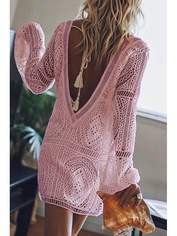 One-Step Skirt Dresses Type Puff Sleeve Sleeve Type Wholesale Women's Temperament Commuter British Style Solid Color Daily Beach V Neck Long Sleeve One-Step Skirt