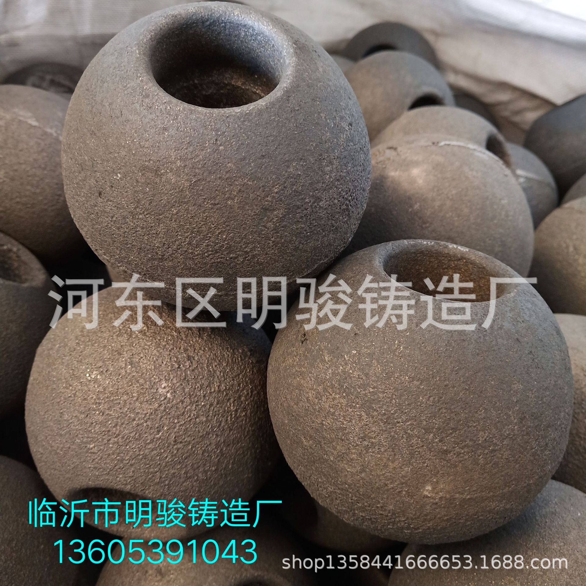 厂价 耐磨钢球 钢段  球磨机球   铸件